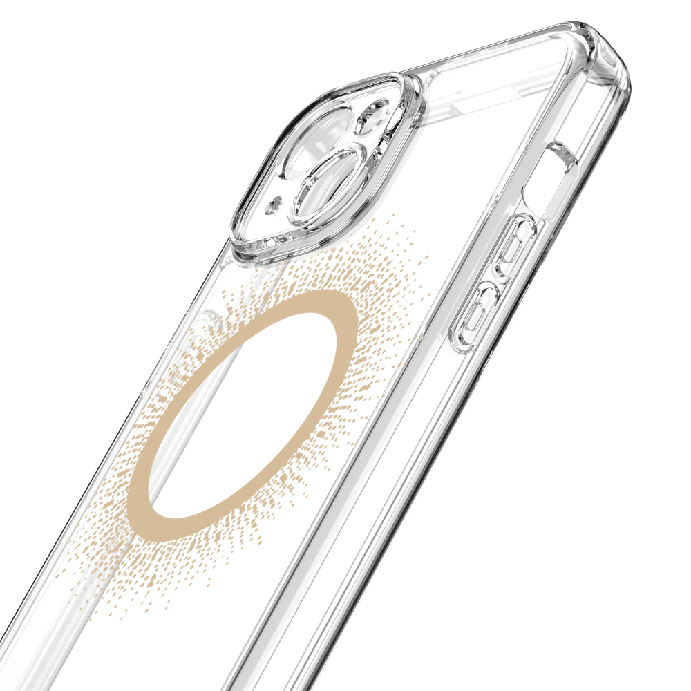 Alt View 3. Avana - aura w/ MagSafe Case for Apple iPhone 16e / 15 / 14 / 13 - Gold.