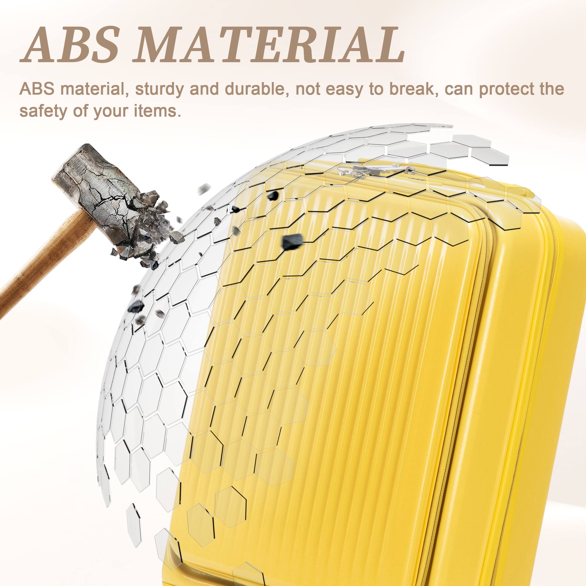 ABS MATERIAL  
ABS material, sturdy and durable, not easy to break, can protect the safety of your items.
