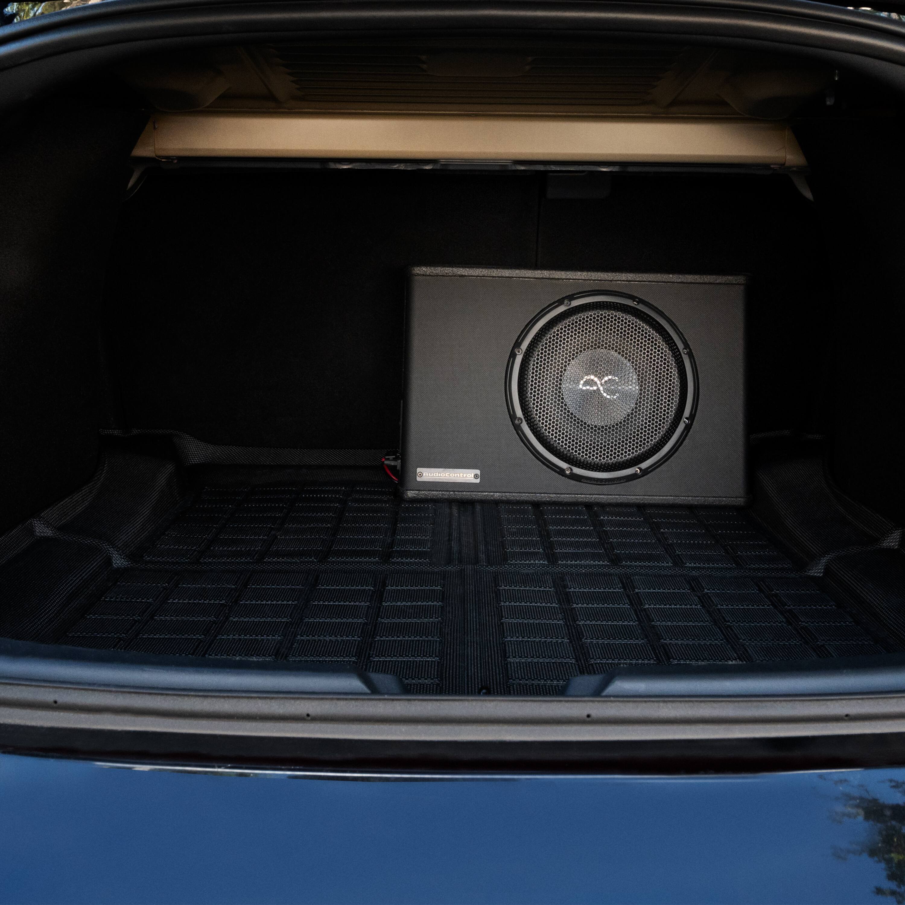 Alt View 19. AudioControl - Space Series 10” Single-Voice-Coil 2-Ohm Loaded Sealed Subwoofer Enclosure - Black.