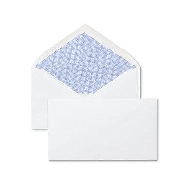 "Staples - Gummed Security Tinted #6 3/4 Business Envelopes, 3 5/8"" x 6 1/2"", 250/Box - White" price history on PriceWatchPro