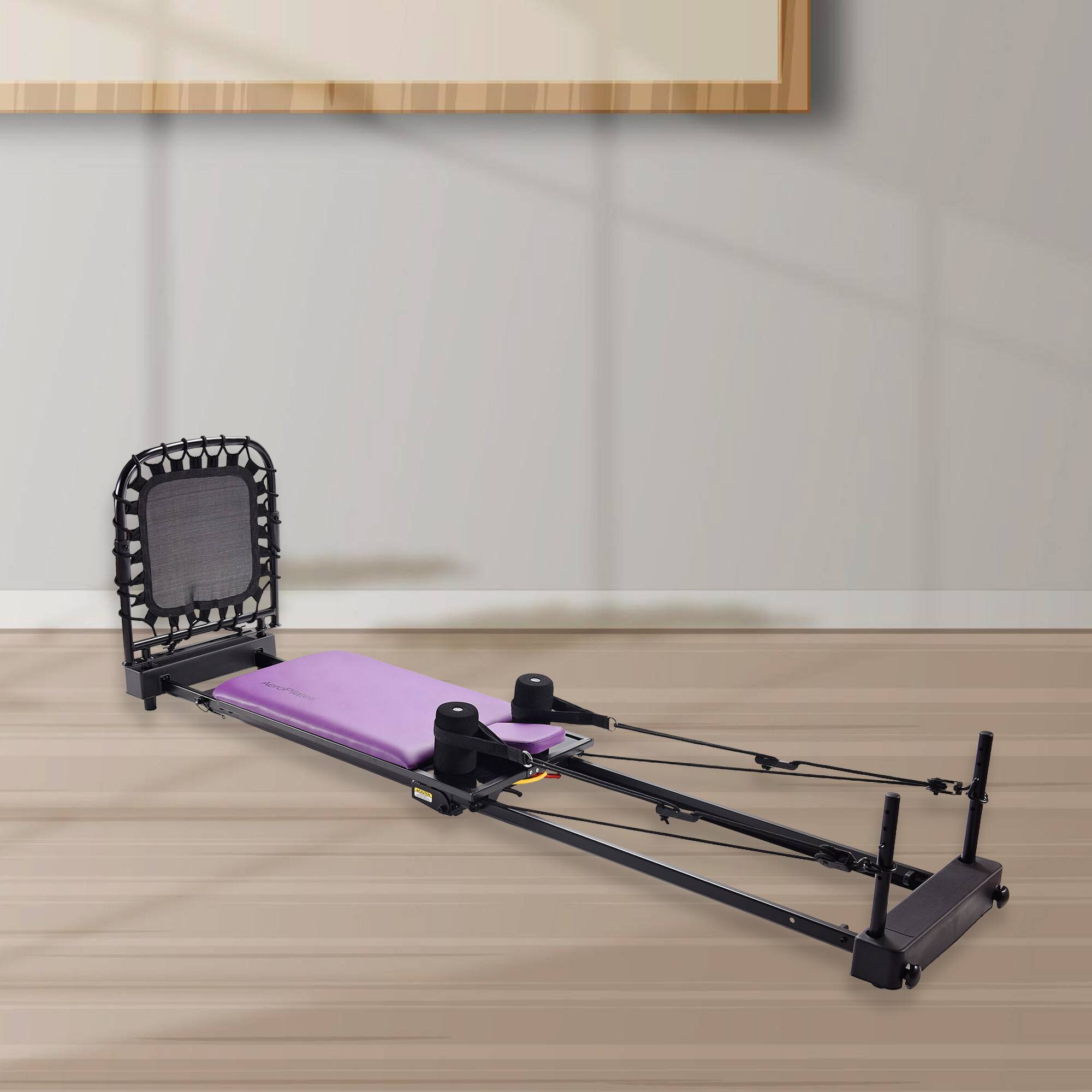 Alt View 3. Stamina Products - Stamina 55-4379 AeroPilates Reformer Plus Whole Body Resistance Workout Equipment - Black/Purple.