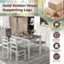 Solid Rubber Wood Supporting Legs Natural & Safe Material Deformation Resistance Strong Loading Capacity Built to Last