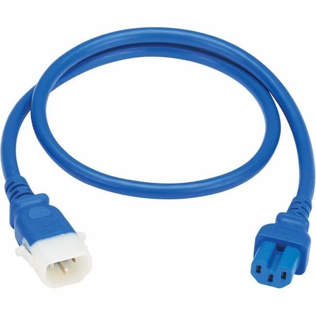 Tripp Lite - SERIES PDU POWER CORD C15 TO P-LOCK C14 HEAVY-DUTY 15A 250V 14AWG 6FT - Blue