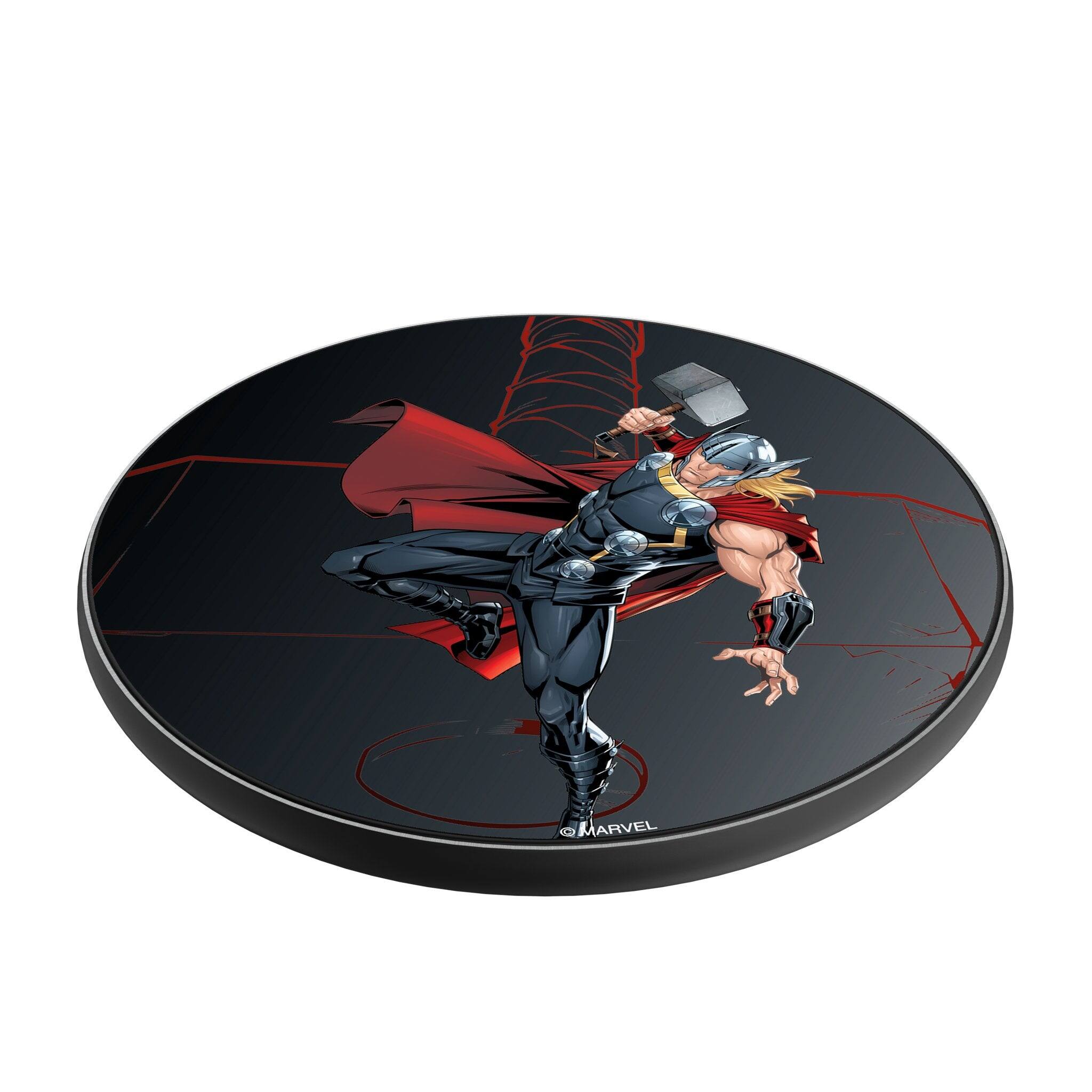 Angle. Keyscaper - Marvel MechLine 15-Watt Wireless Charger - Thor.