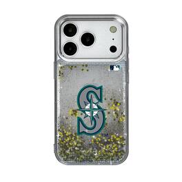 Keyscaper - MLB - Seattle Mariners Linen Logo iPhone Glitter Case - 13 - Multicolor