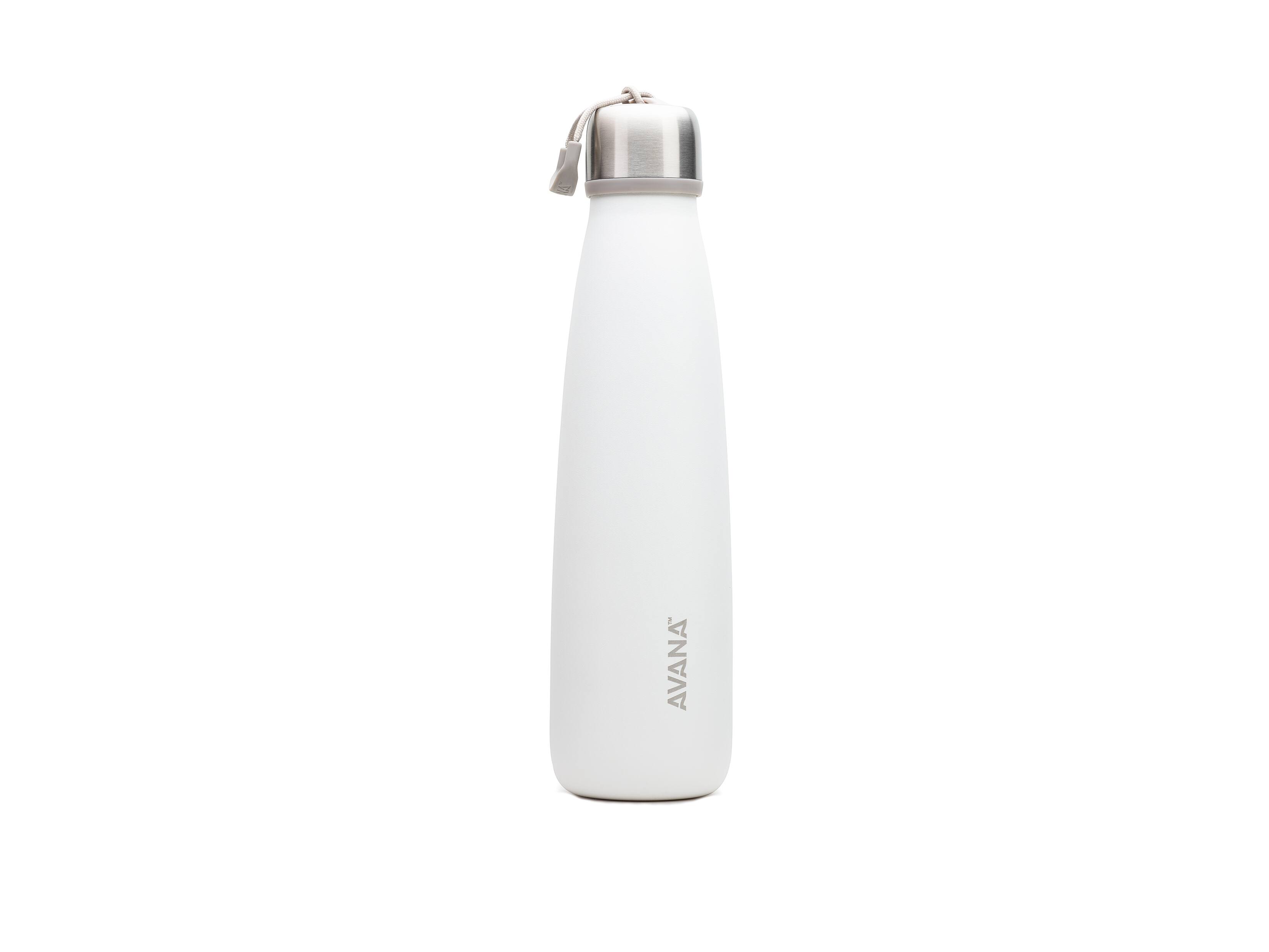 Angle. Avana - Ashbury Insulated Stainless Steel 18 oz. Water Bottle - White.