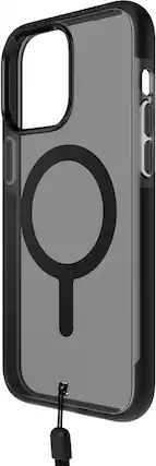 Front. BodyGuardz - BodyGuardz Ace Pro for iPhone 15 Pro Max Case,Heavy Duty Shockproof Cover with 18FT Military Grade Drop Tested, Compatib - Smoke/Black.