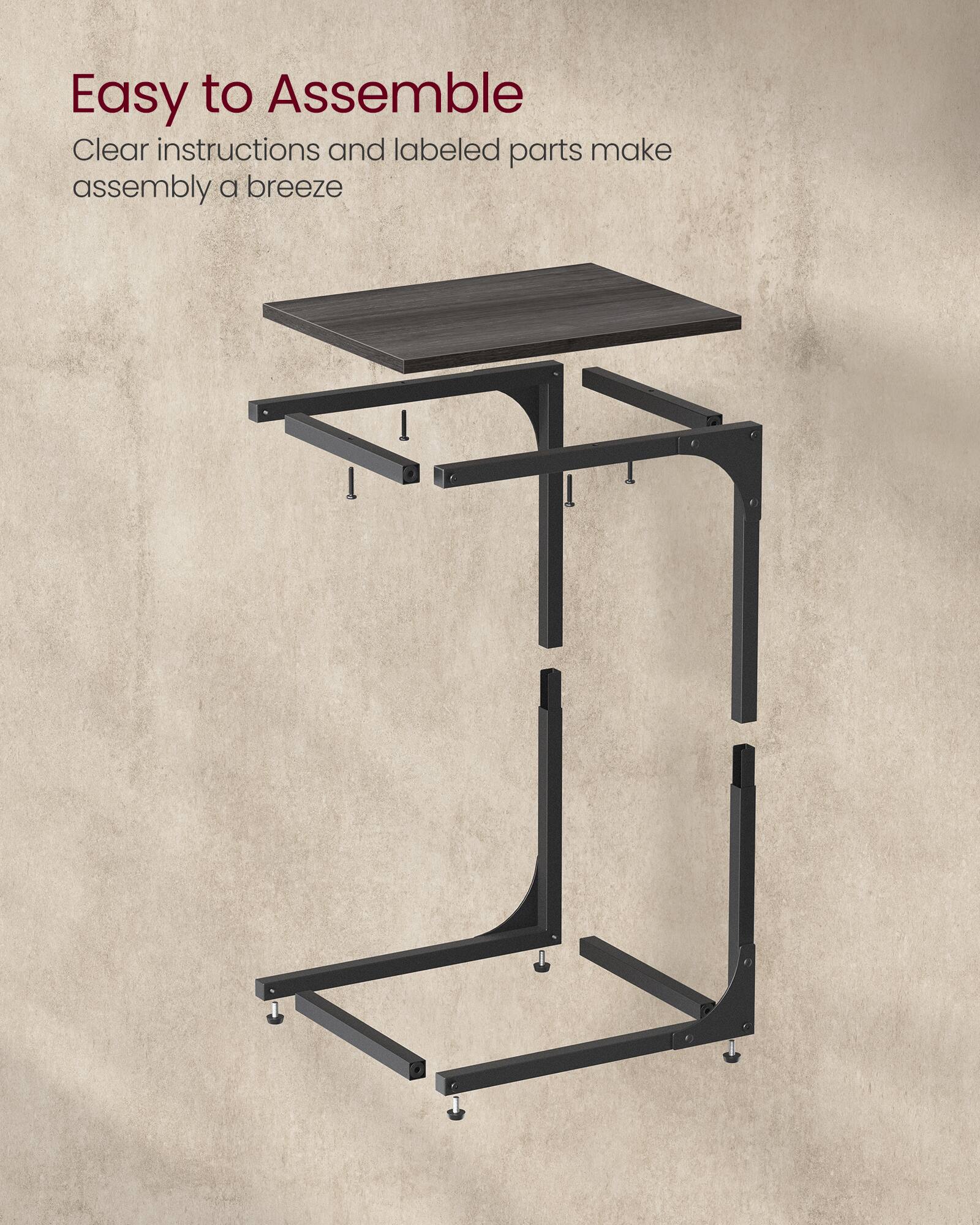 Easy to Assemble  
Clear instructions and labeled parts make assembly a breeze