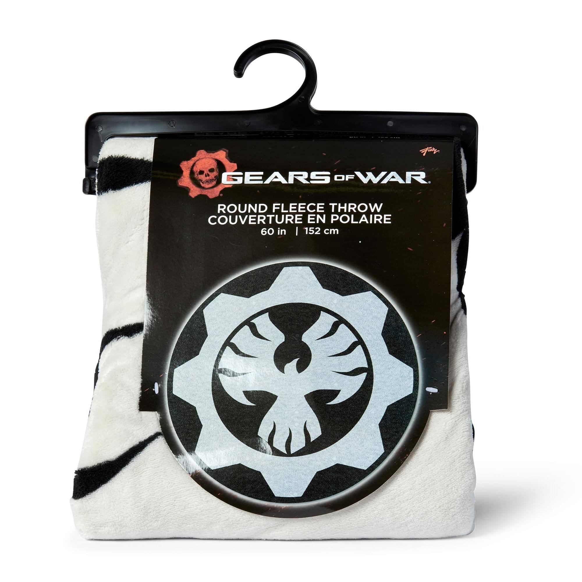 GEARS OF WAR ROUND FLEECE THROW COUVERTURE EN POLAIRE 60 in | 152 cm