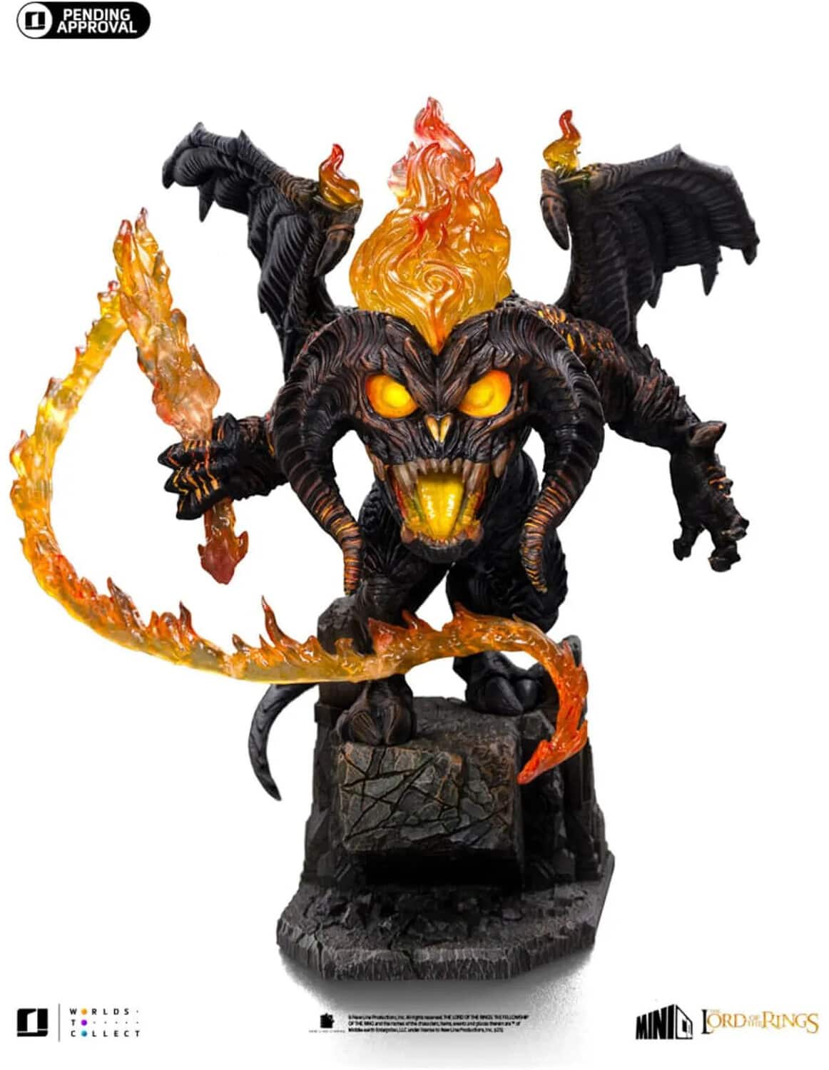 Iron Studios - The Lord of the Rings - Minico - Balrog Figure - COLLECTIBLES - Multicolor