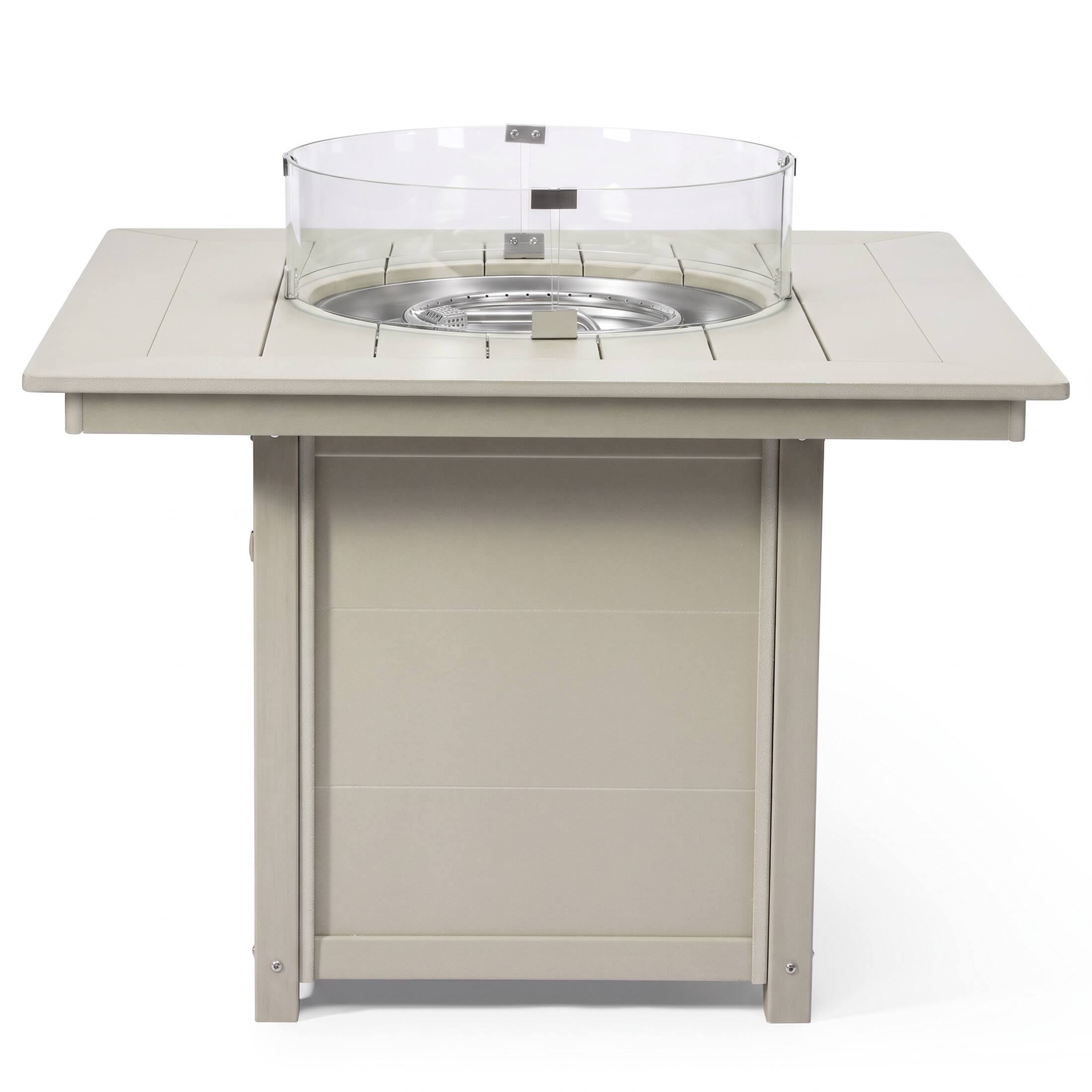 Alt View 1. WestinTrends - WestinTrends Helios Modern Outdoor Patio Propane 42" Square Fire Pit Table - Sand.