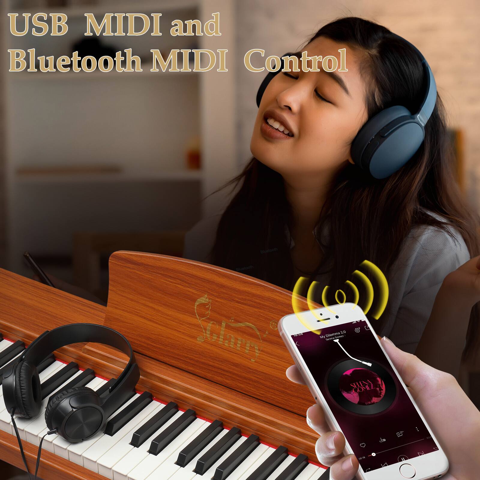 USB MIDI and Bluetooth MIDI Control