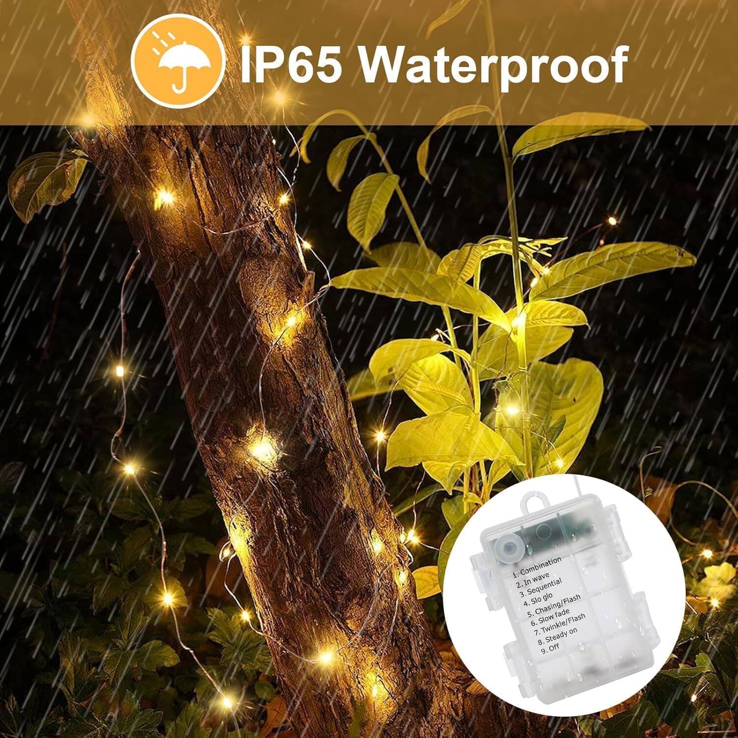 IP65 Waterproof

1. Combination wave
2. In Sequential
3. Glow
4. Slo Flash
5. Chasing/ Slow fade Flash
6. Twinkle/ Flash
7. UO
8. Steady
9. Off
