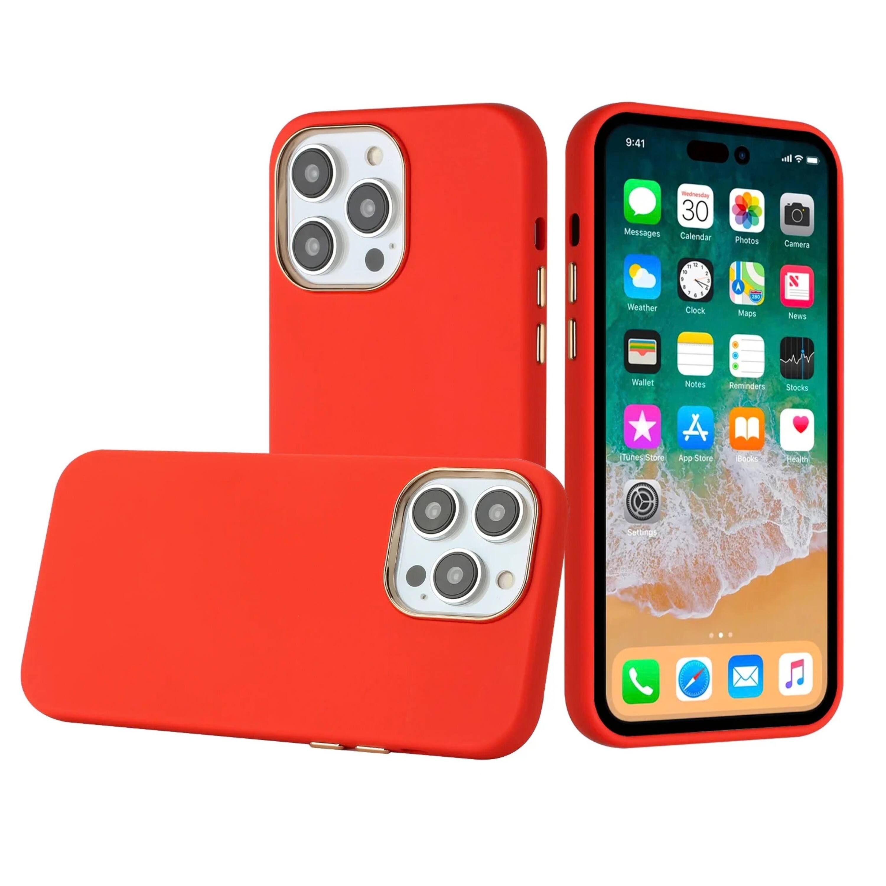 Kitcheniva Premium Soft Touch Phone Case With Chrome Buttons For iPhone ...