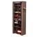 Alt View 2. SKONYON - 9-Tier Shoe Rack with Dustproof Cover, Freestanding Storage Organizer for Closet or Entryway - Brown.