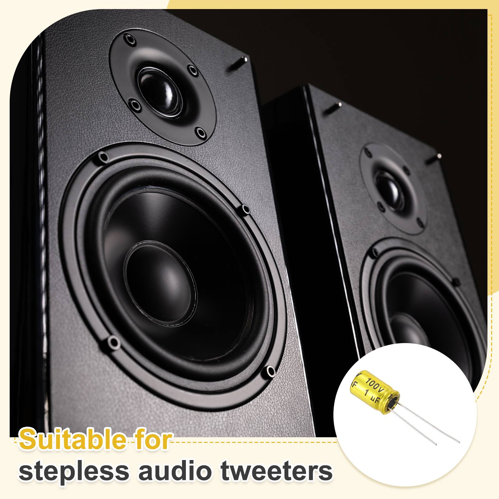 F 100V 1 uF Suitable for stepless audio tweeters