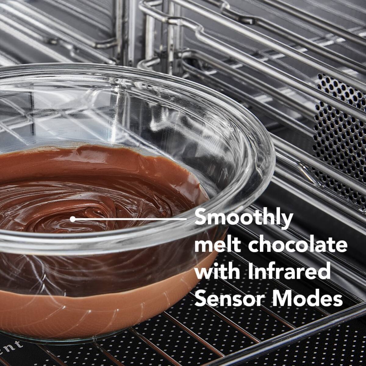 Smoothly melt chocolate with Infrared Sensor Modes