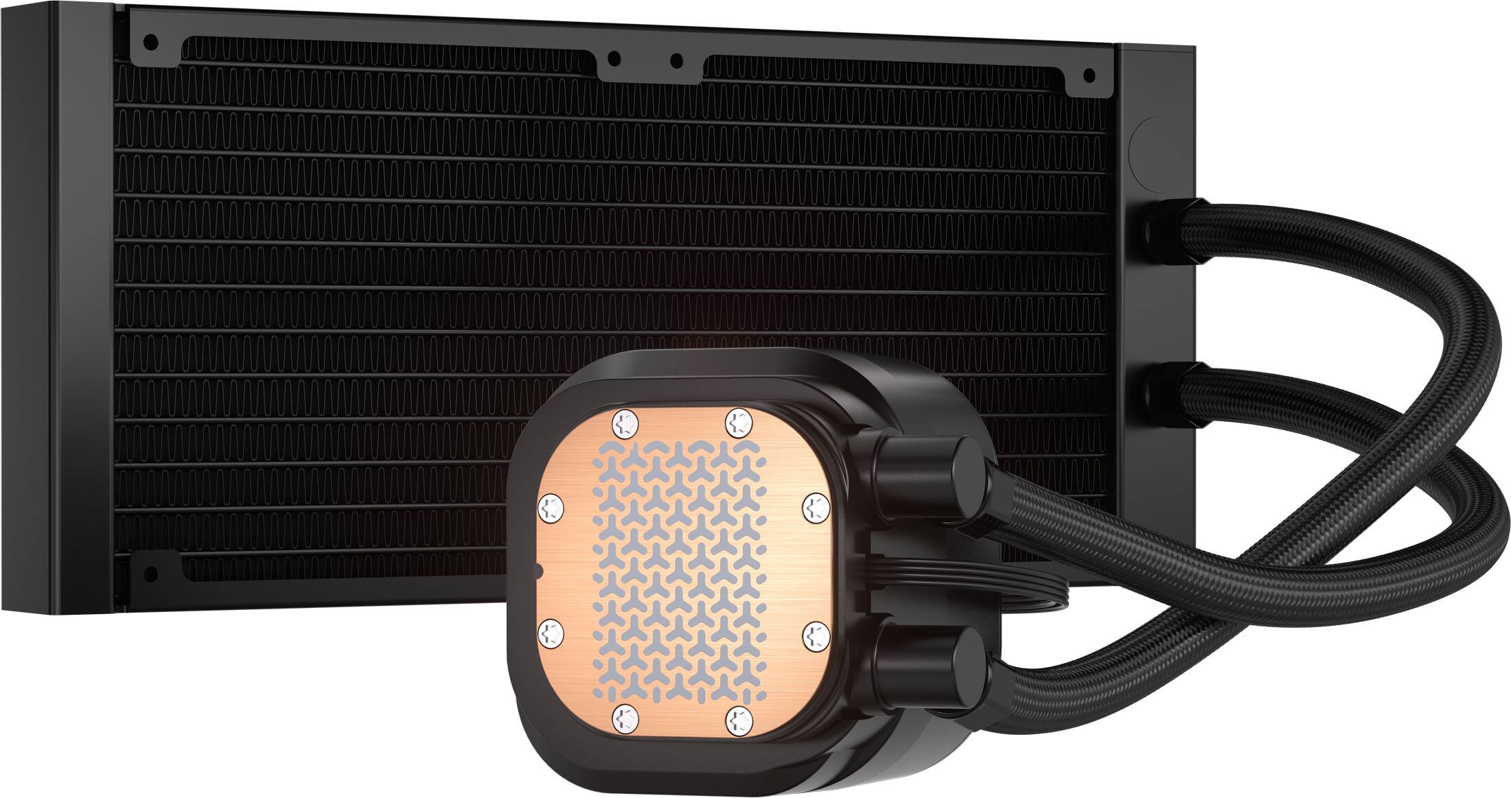 Alt View 20. CORSAIR - NAUTILUS 240 ARGB Liquid CPU Cooler with RS120 ARGB Fans - Black.