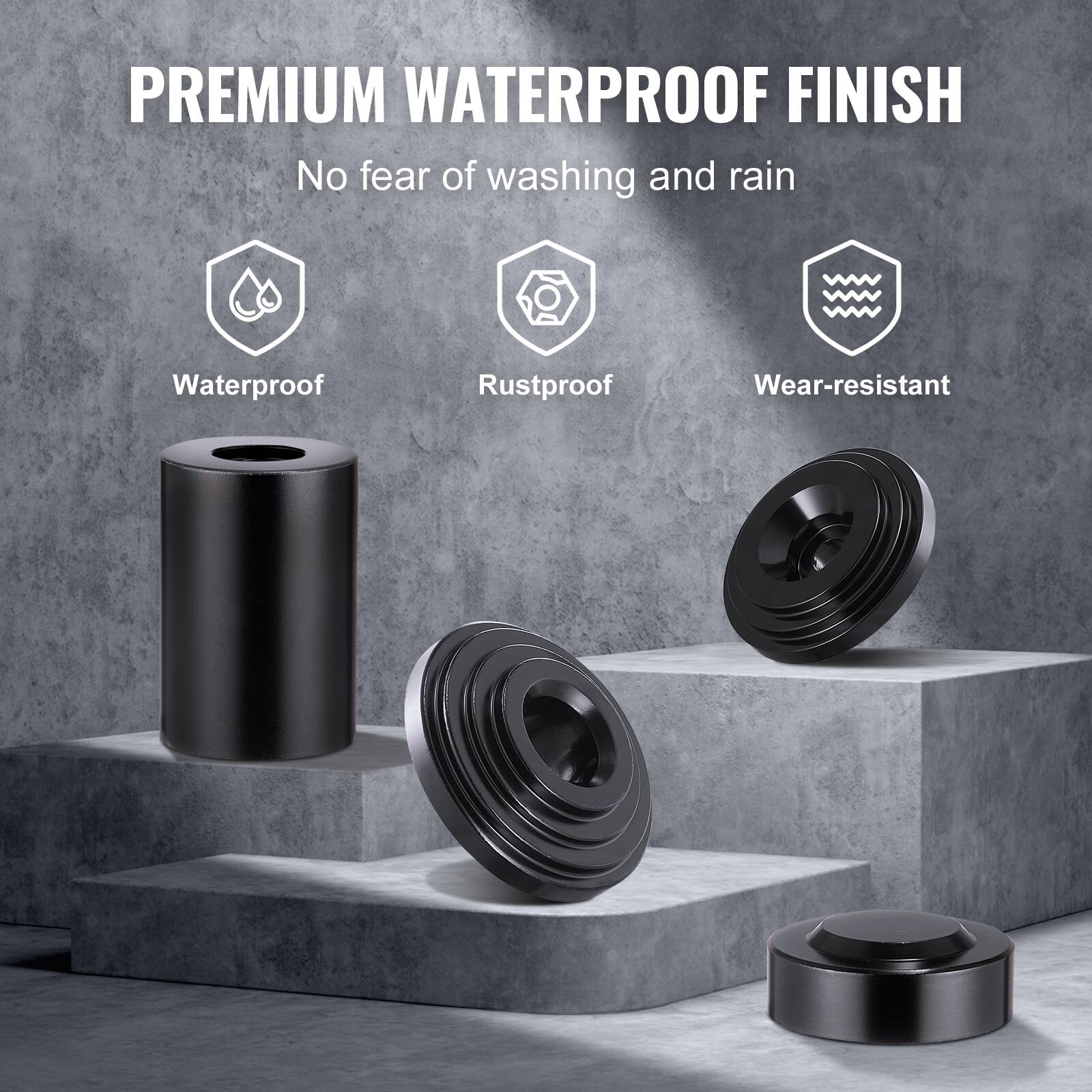 PREMIUM WATERPROOF FINISH  
No fear of washing and rain  

- Waterproof  
- Rustproof  
- Wear-resistant