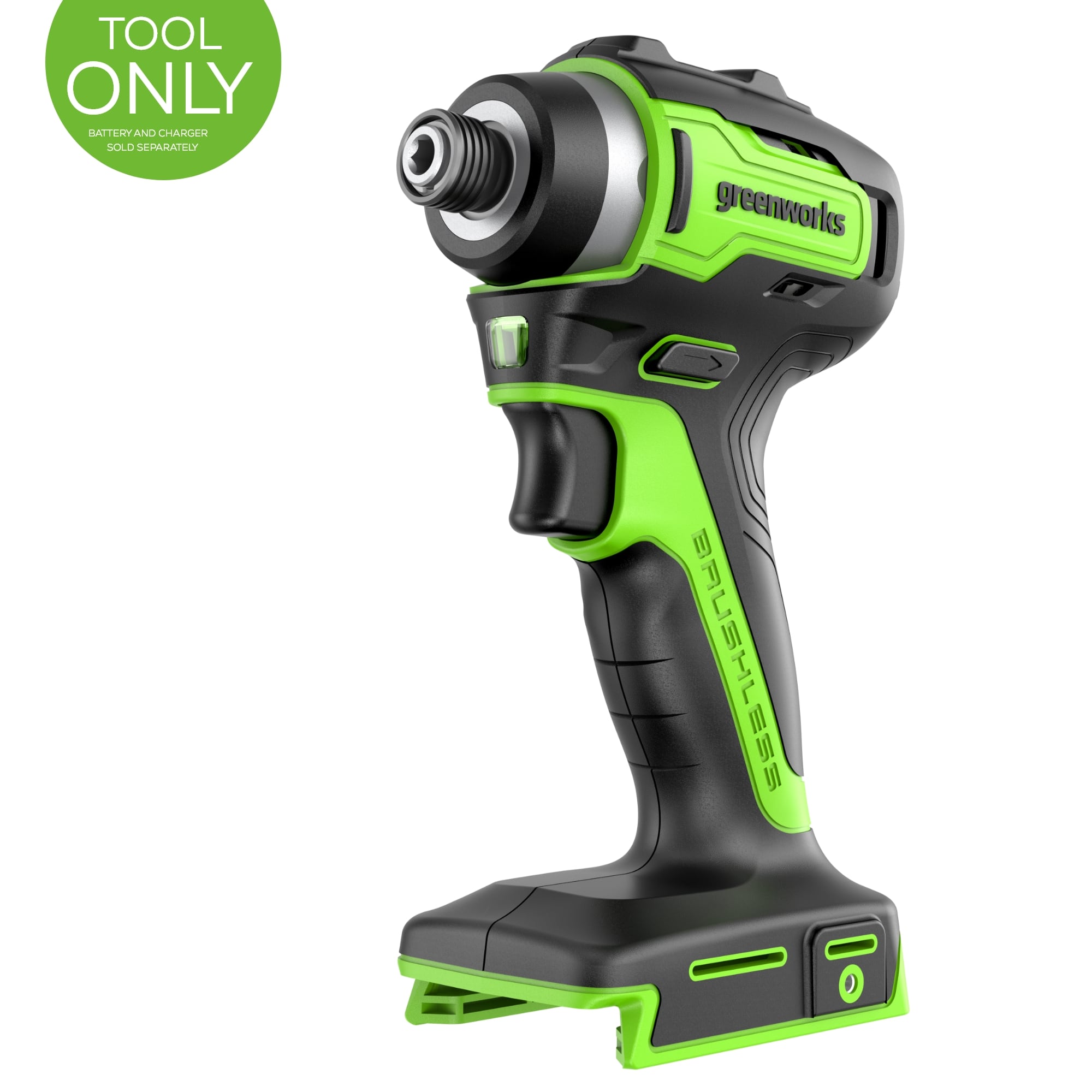Greenworks - 24V 1/4" Hex 1950 in/lbs Brushless Cordless Impact Driver - Tool Only, Battery and Charger Not Included