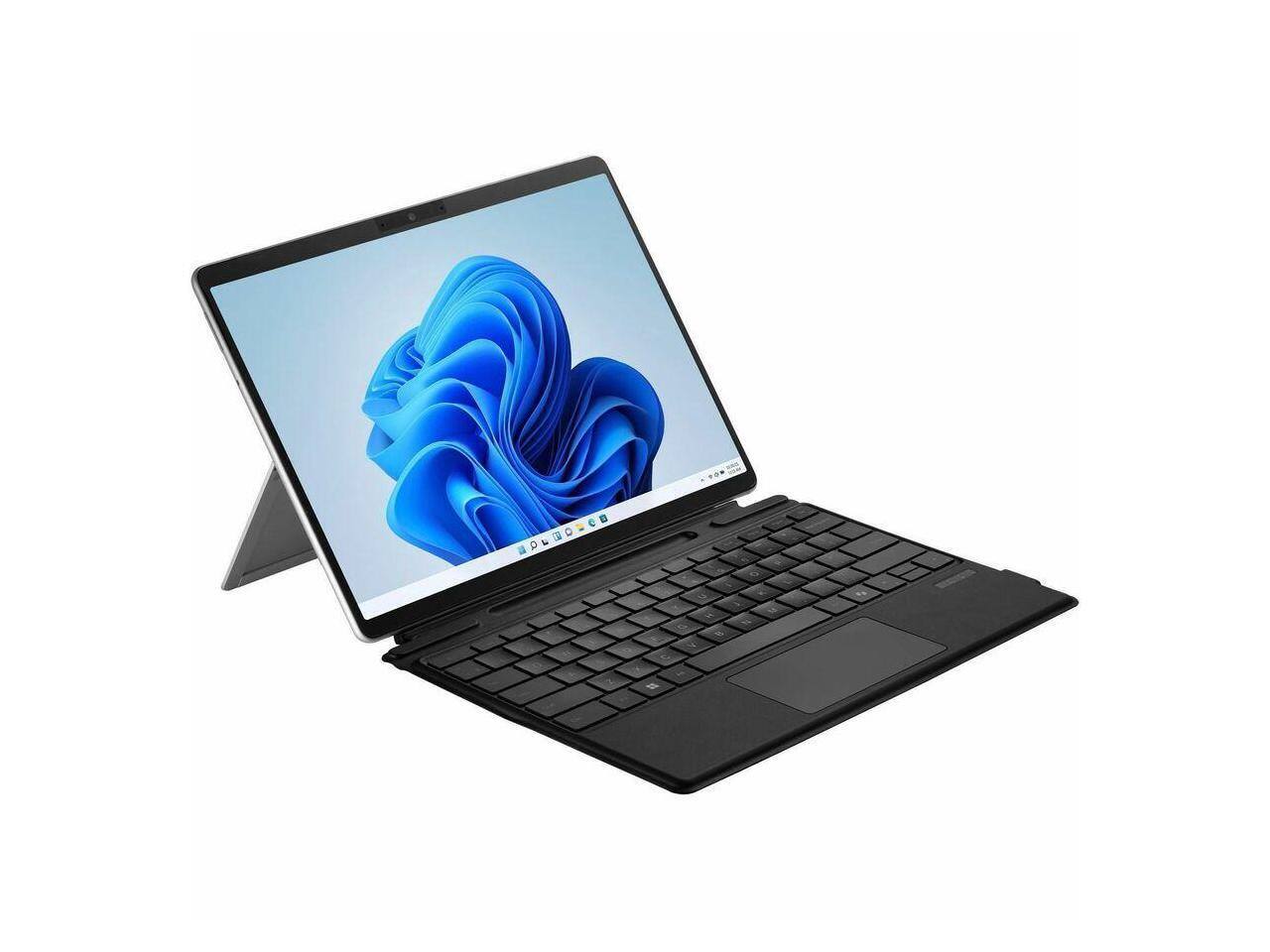 Alt View 2. Adesso - Adesso Bluetooth keyboard for Microsoft Surface Pro X 8/9/10/11 - Aluminum Body - 0.3" Height x 8.9" Width x 11.4" Depth - Aluminum.