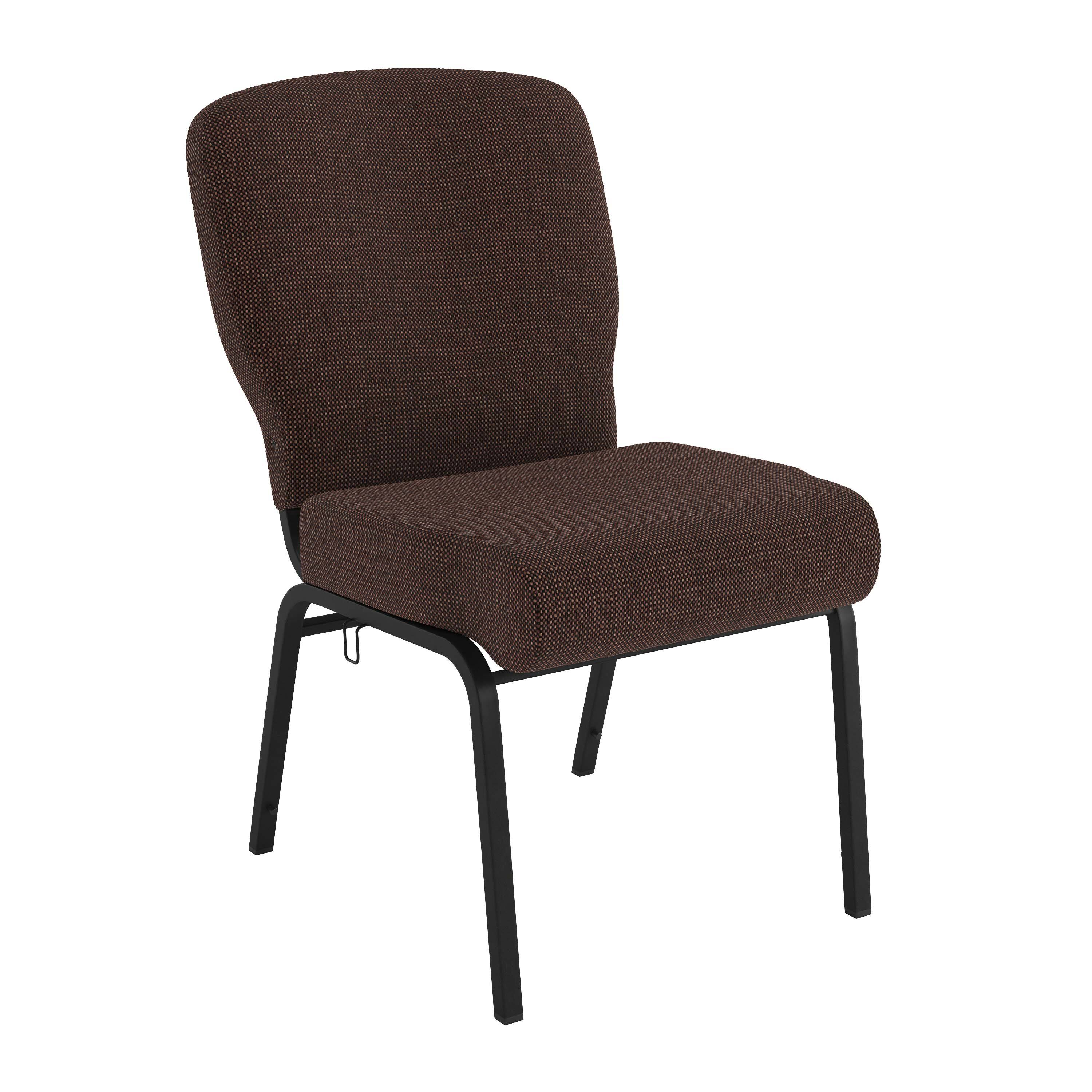 Front. Flash Furniture - Advantage Signature Elite Java Church Chair - 20 in. Wide - Brown.