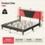 Product Size:

* King Size: 80" x 76.5" x 39.4" - 41.9"
* Queen Size: 76" x 76.5" x 39.4" - 41.9"
* Full Size: 76" x 54" x 39.4" - 41.9"
* Twin Size: 75" x 39.5" x 39.4" - 41.9"
