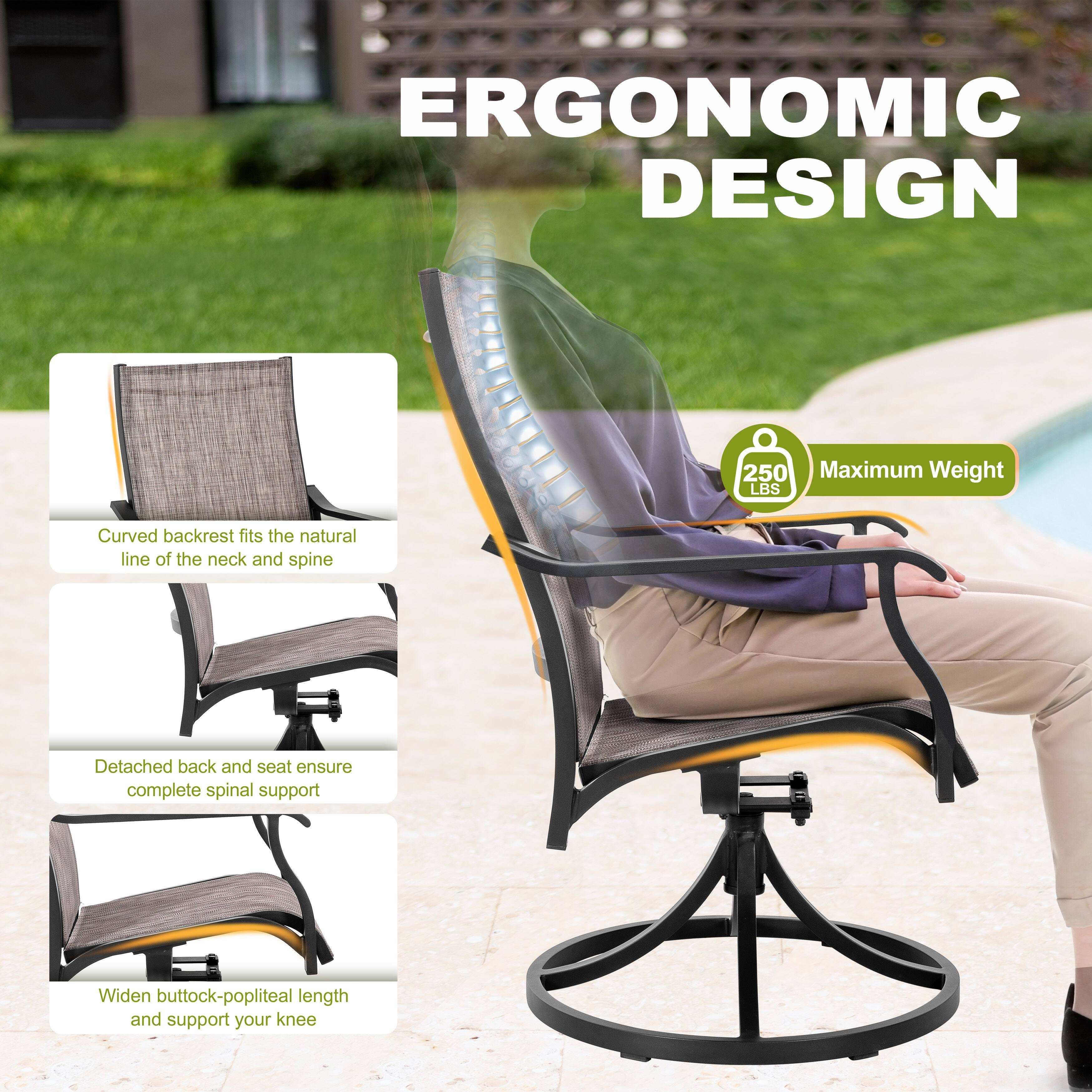 ERGONOMIC DESIGN

- Curved backrest fits the natural line of the neck and spine
- Detached back and seat ensure complete spinal support
- Widen buttock-popliteal length and support your knee

Maximum Weight: 250 LBS
