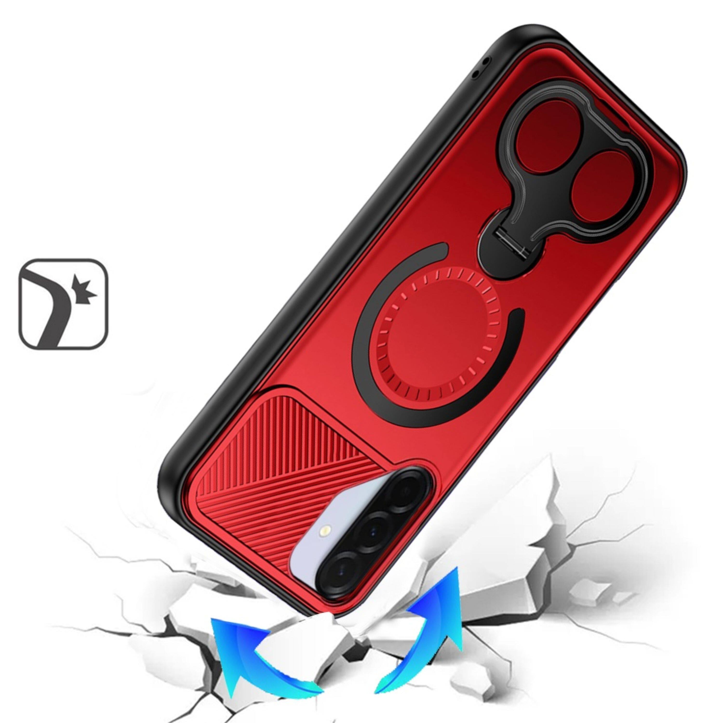 Kitcheniva Dual 360 Ring Stand Magnetic Circle Phone Case With Tempered ...