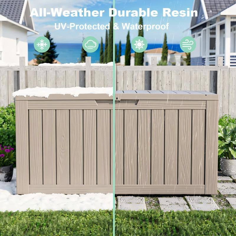 All-Weather Durable Resin  
UV-Protected & Waterproof