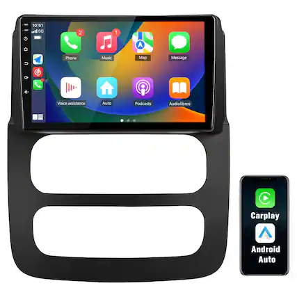 MC 10:51 AD
5G
Phone
Music
Map
Message
Voice assistance
Auto
Podcasts
Audiolibros
Carplay
Android Auto