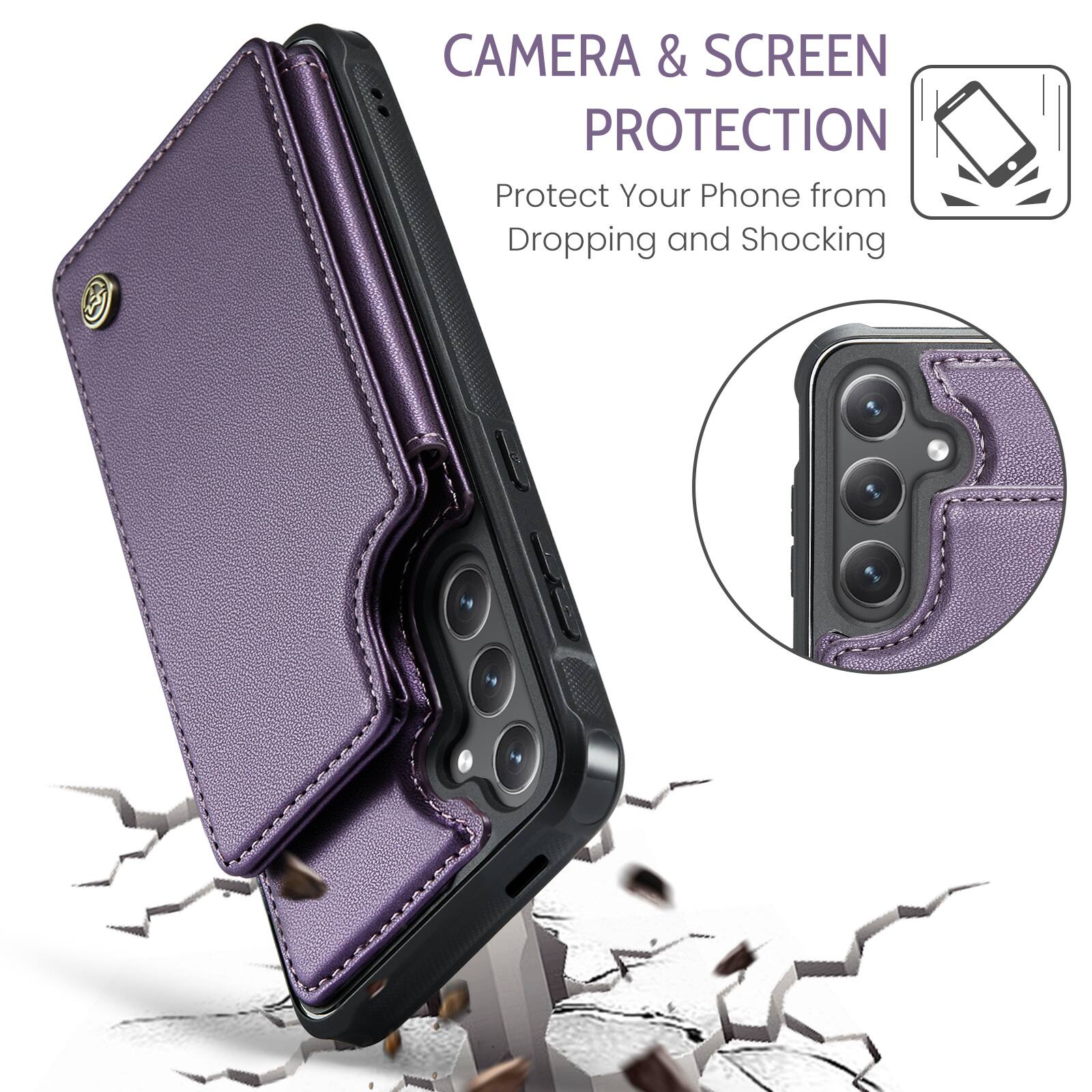 CAMERA & SCREEN PROTECTION  
Protect Your Phone from Dropping and Shocking