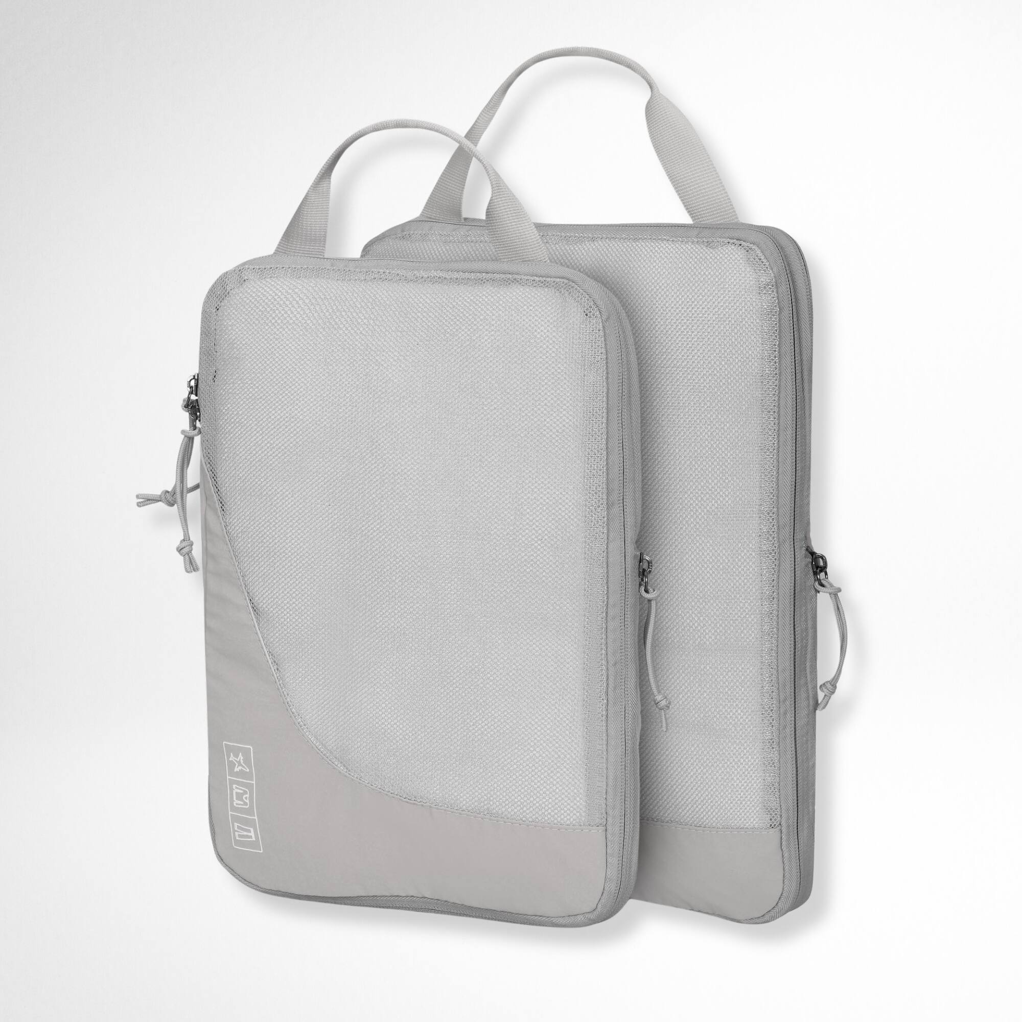 Front. Hynes Eagle - Compression Packing Cubes 2-Piece Set - Gray.
