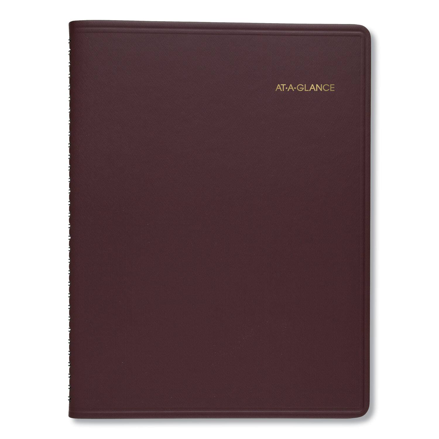 Angle. AT-A-GLANCE - Monthly Planner 11 x 9 Winestone Cover 15 Month Jan 2026 to Mar 2027.
