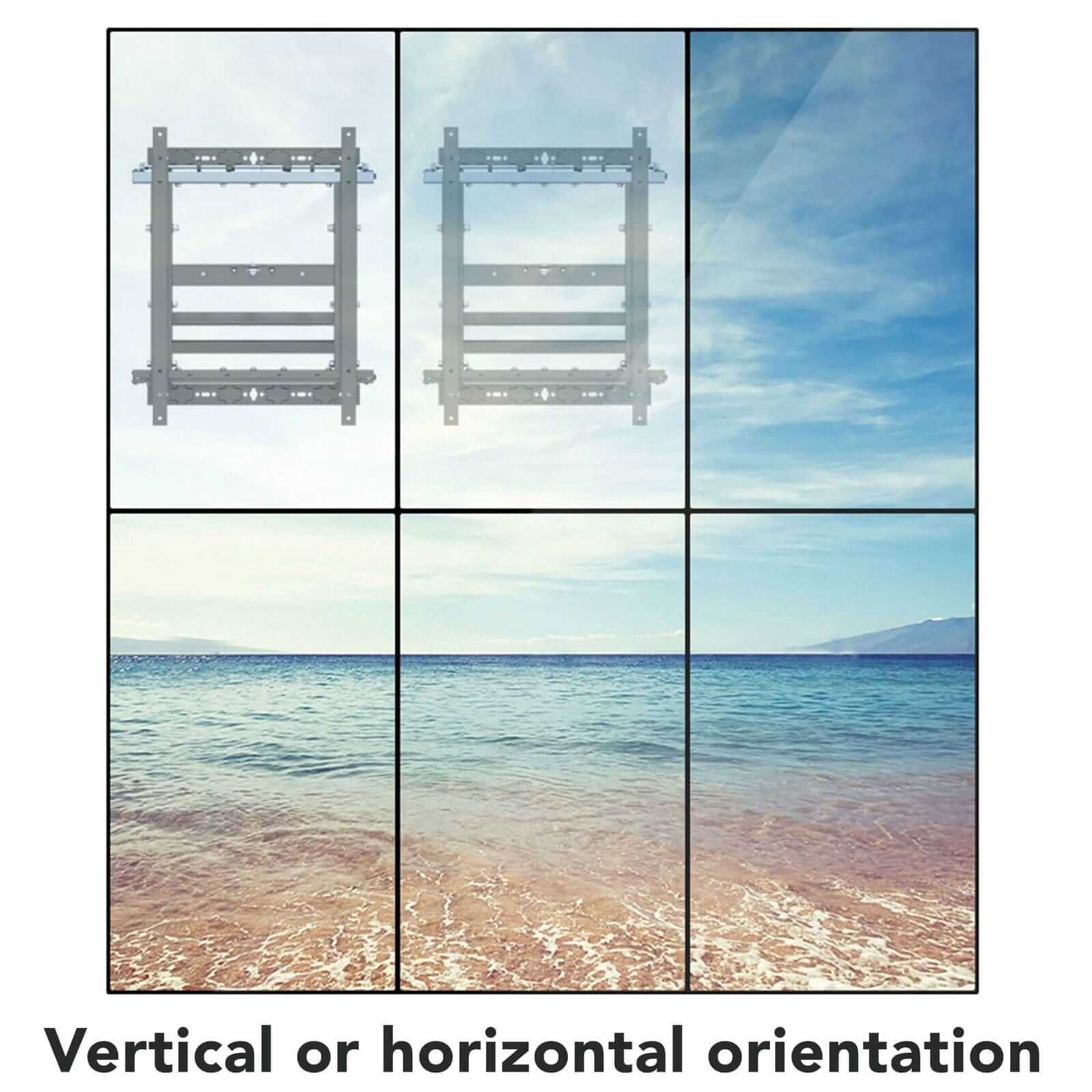 Vertical or horizontal orientation