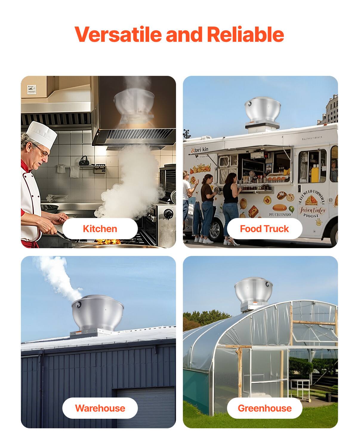 Versatile and Reliable

Kitchen  
Food Truck  
Warehouse  
Greenhouse
