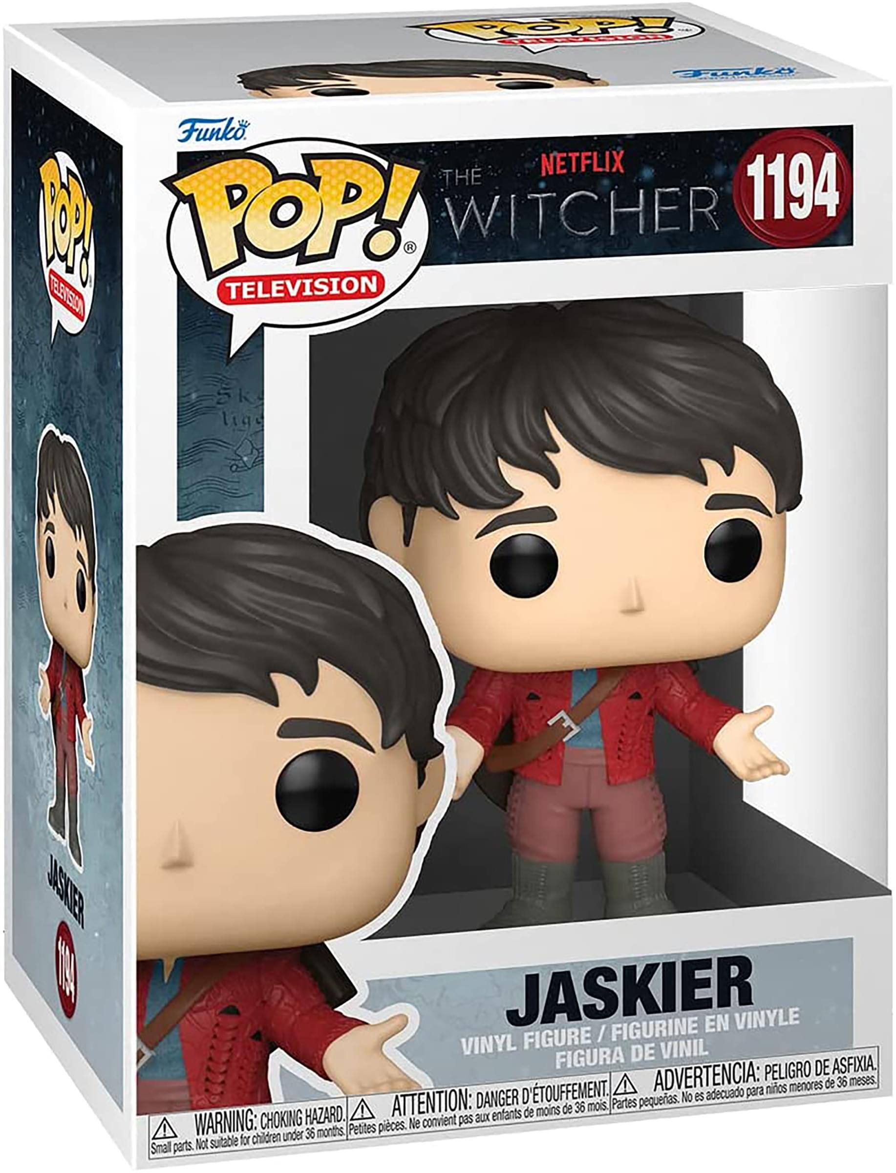 **Funko POP! Television**

**NETFLIX THE WITCHER 1194**

**JASKIER**

**VINYL FIGURE / FIGURINE EN VINYLE / FIGURA DE VINIL**

**WARNING: CHOKING HAZARD. Small parts. Not suitable for children under 36 months.**

**ATTENTION: DANGER D'ÉTOUFFEMENT. Petites pièces. Ne convient pas aux enfants de moins de 36 mois.**

**ADVERTENCIA: PELIGRO DE ASFIXIA. Partes pequeñas. No es adecuado para niños menores de 36 meses.**