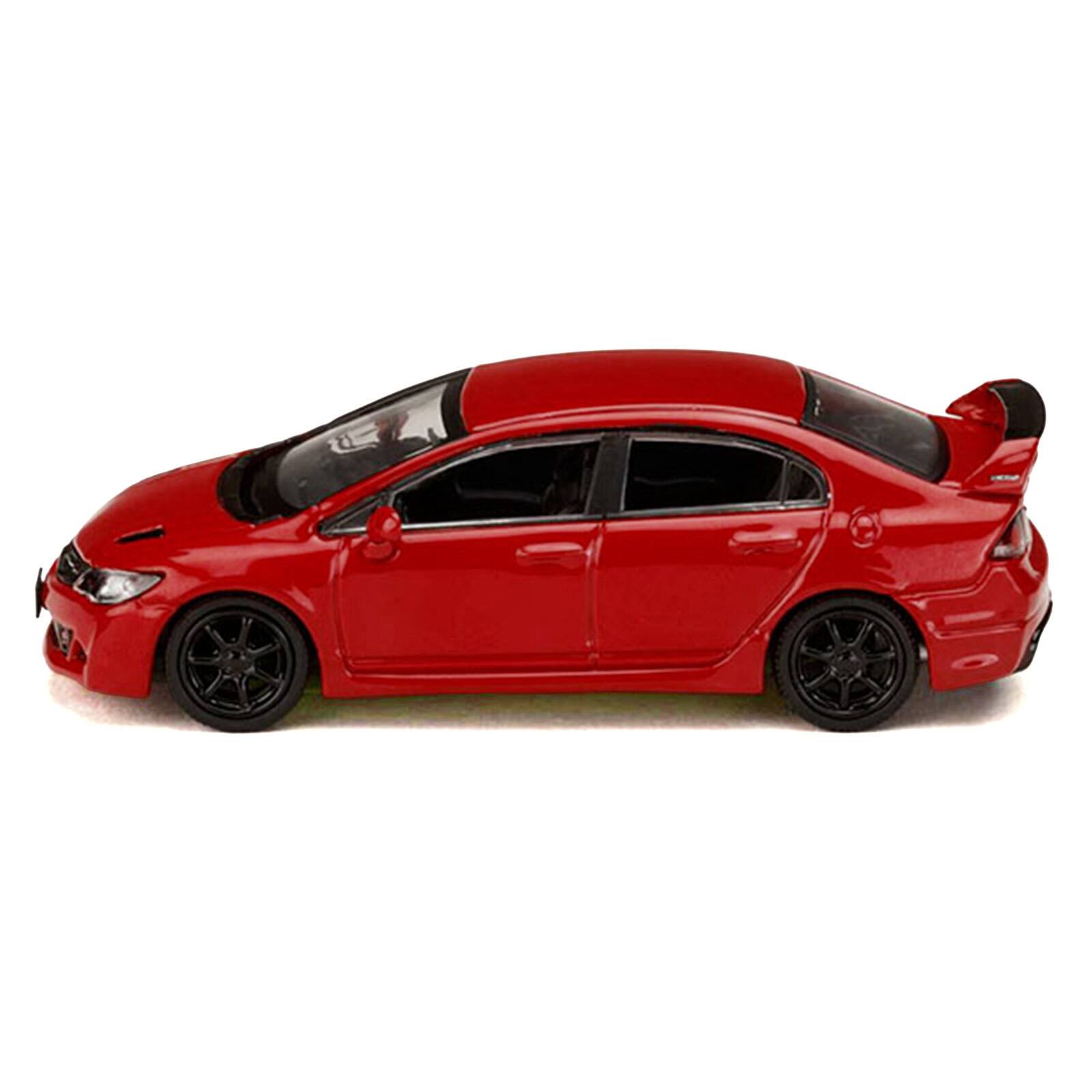 Alt View 2. Hobby Japan - Honda Civic Mugen RR (FD2) RHD (Right Hand Drive) Milano Red "JDM64" Series 1/64 Diecast Model Car by Hobby Japan.