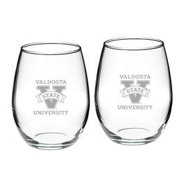 Jardine - Valdosta State Blazers Two-Piece 21oz. Stemless Wine Glass Set - Multicolor