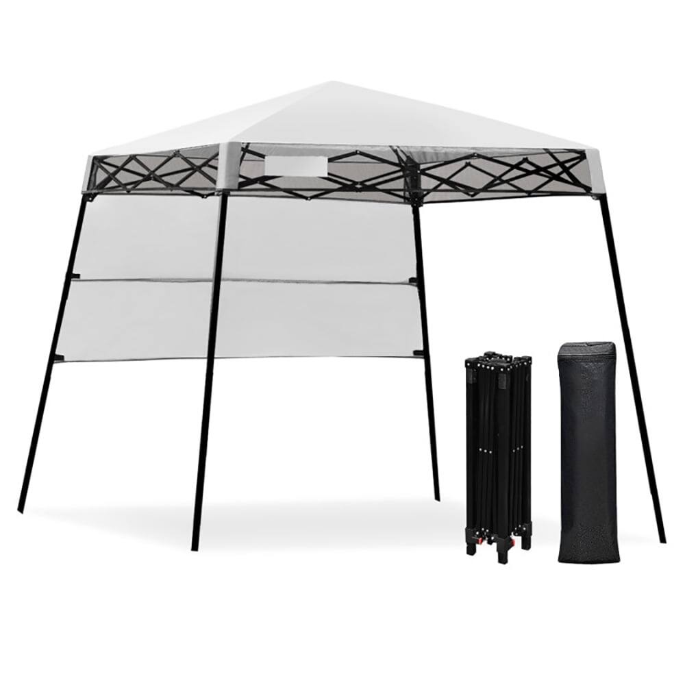 Angle. Kadyn - 84 x 84 in White Event Outdoor Canopies, Waterproof.