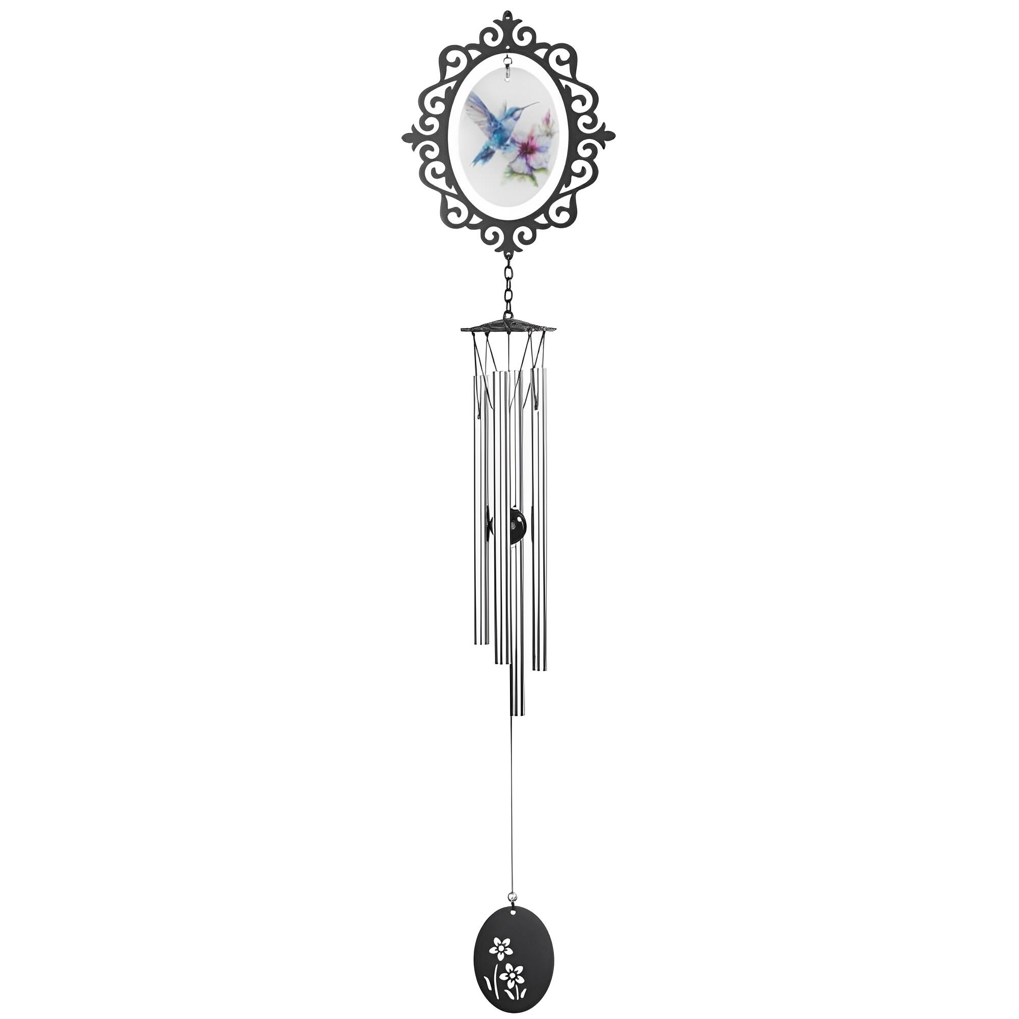 Photos - Other Decoration Humminbird FC Design - 33"Long Hummingbird Glass Chime Outdoor Patio or Garden Hanging Wind Chime Decoration APW-32278 