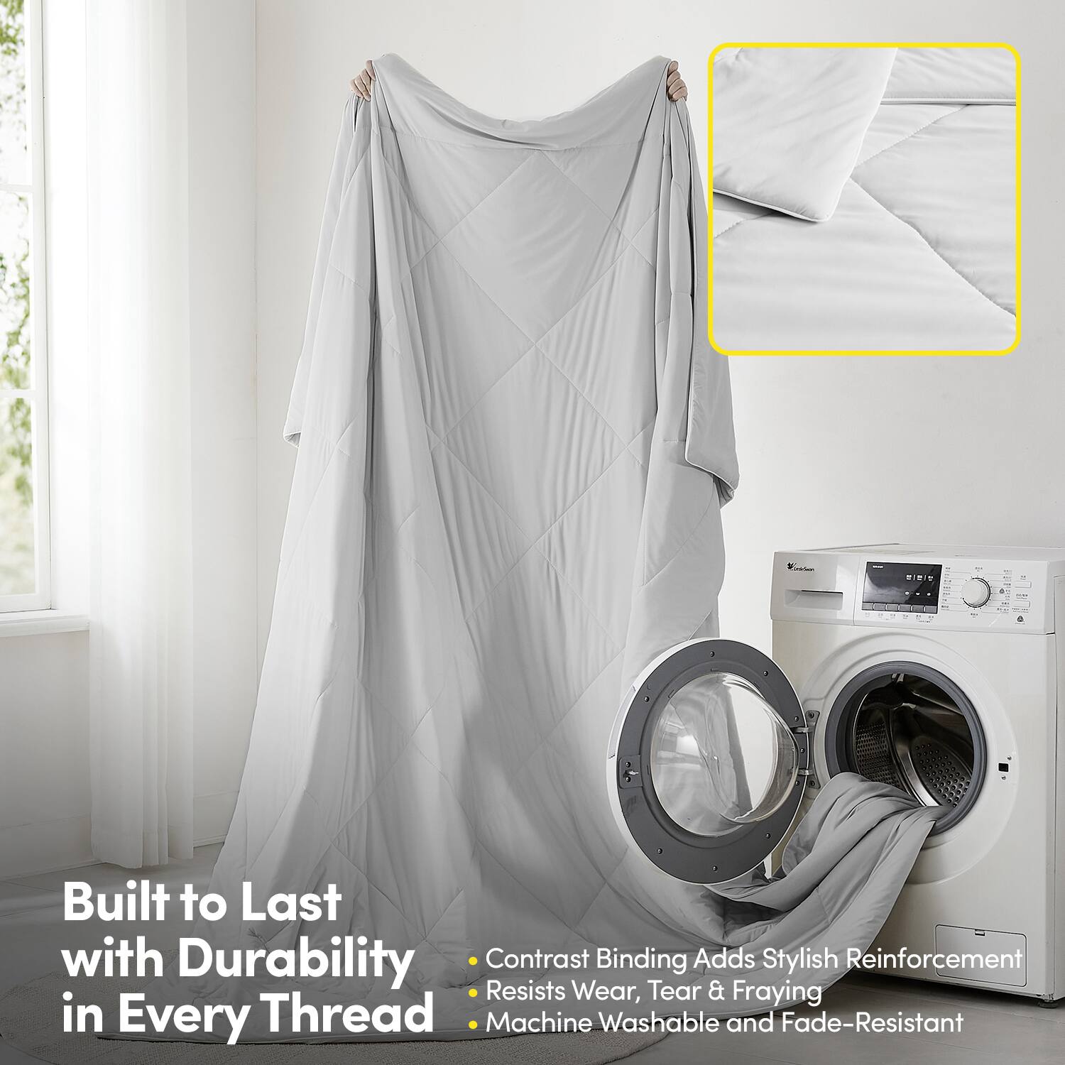 Built to Last with Durability in Every Thread

- Contrast Binding Adds Stylish Reinforcement
- Resists Wear, Tear & Fraying
- Machine Washable and Fade-Resistant