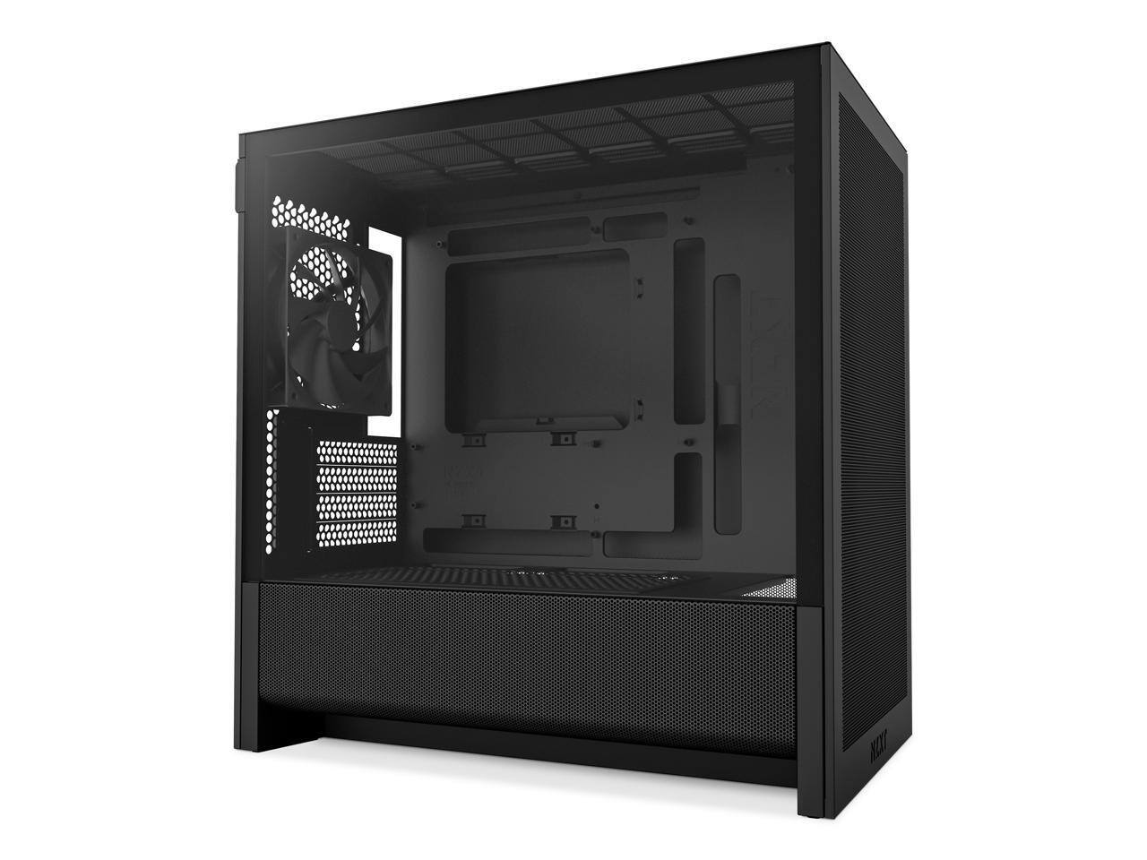 Alt View 9. NZXT - NZXT CC-H31FB-01 Black tinted tempered glass Micro ATX Cases Case  (Computer Cases - ATX Form) - Black.