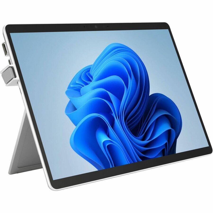 Alt View 3. Kensington - Kensington Smart Card (CAC) Reader Adapter for Surface Pro 9 with Intel - USB Type C - Rugged - Platinum - TAA Compliant - Platinum.