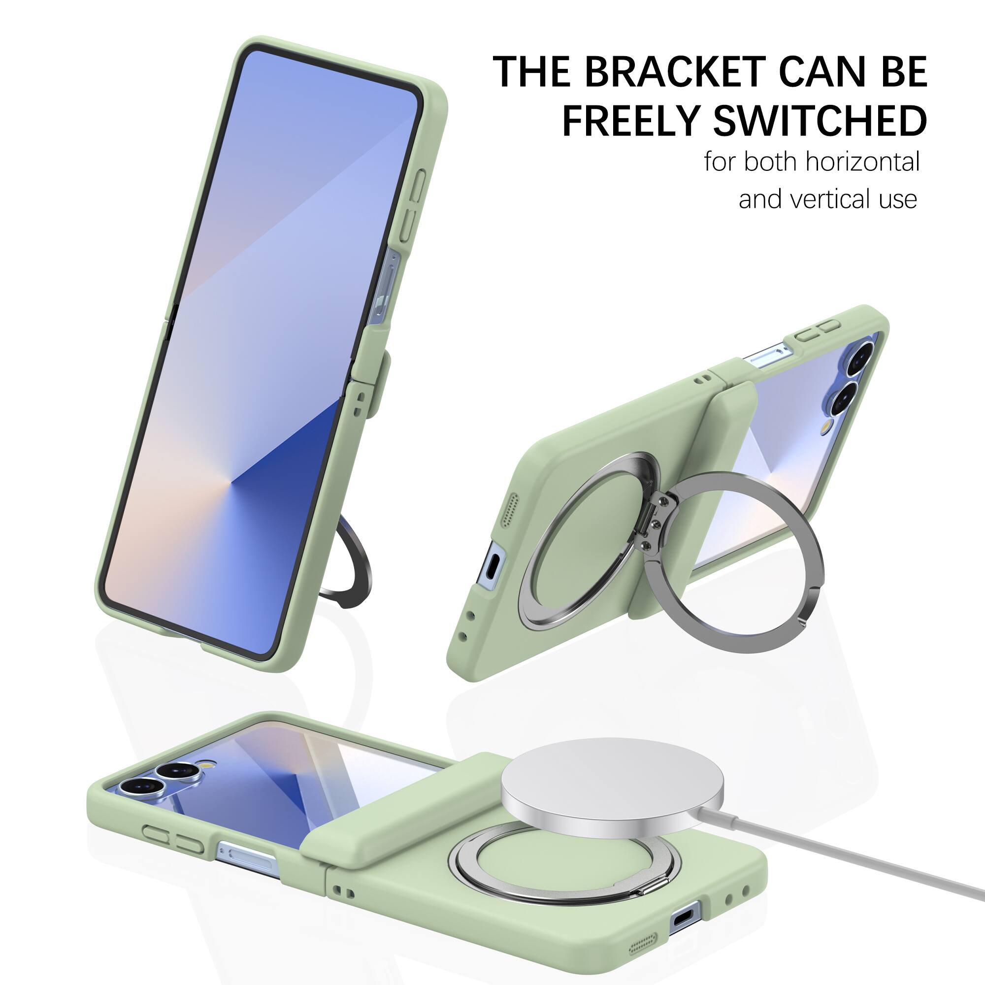THE BRACKET CAN BE FREELY SWITCHED for both horizontal and vertical use