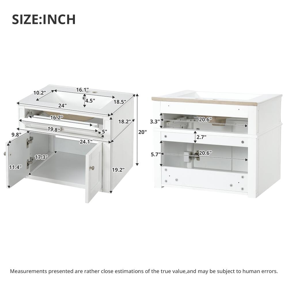 SIZE: INCH

10.2"
24"
16.1" 4.5"
18.5"
9.8"
16.2" 19.8"
24.1"
5"
18.2"
3.3" 20"
20.6" 2.7"
17.3"
5.7"
20.6"
11.4"
19.2"

Measurements presented are rather close estimations of the true value, and may be subject to human errors.