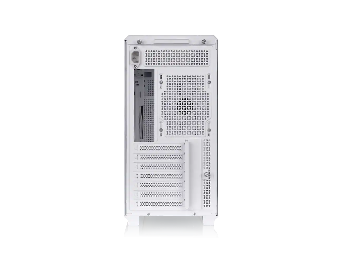 Alt View 4. Thermaltake - Thermaltake TR300; 6.0" LCD; Mid Tower; 1x120mm Fan; ATX/mATX/mITX; 360mm Rad; 410mm GPU; 260mm PSU; Snow - Snow.