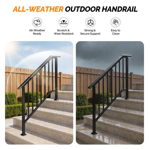 ALL-WEATHER OUTDOOR HANDRAIL

- All-Weather Ready
- Scratch & Wear Resistant
- Strong & Secure Support
- Easy to Clean