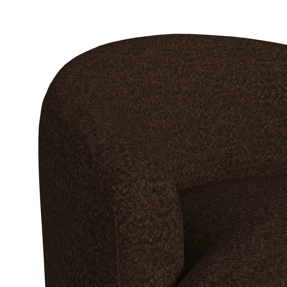 Alt View 2. Picket House Furnishings - Oasis Swivel Chair in JH Chocolate - CHOCOLATE.