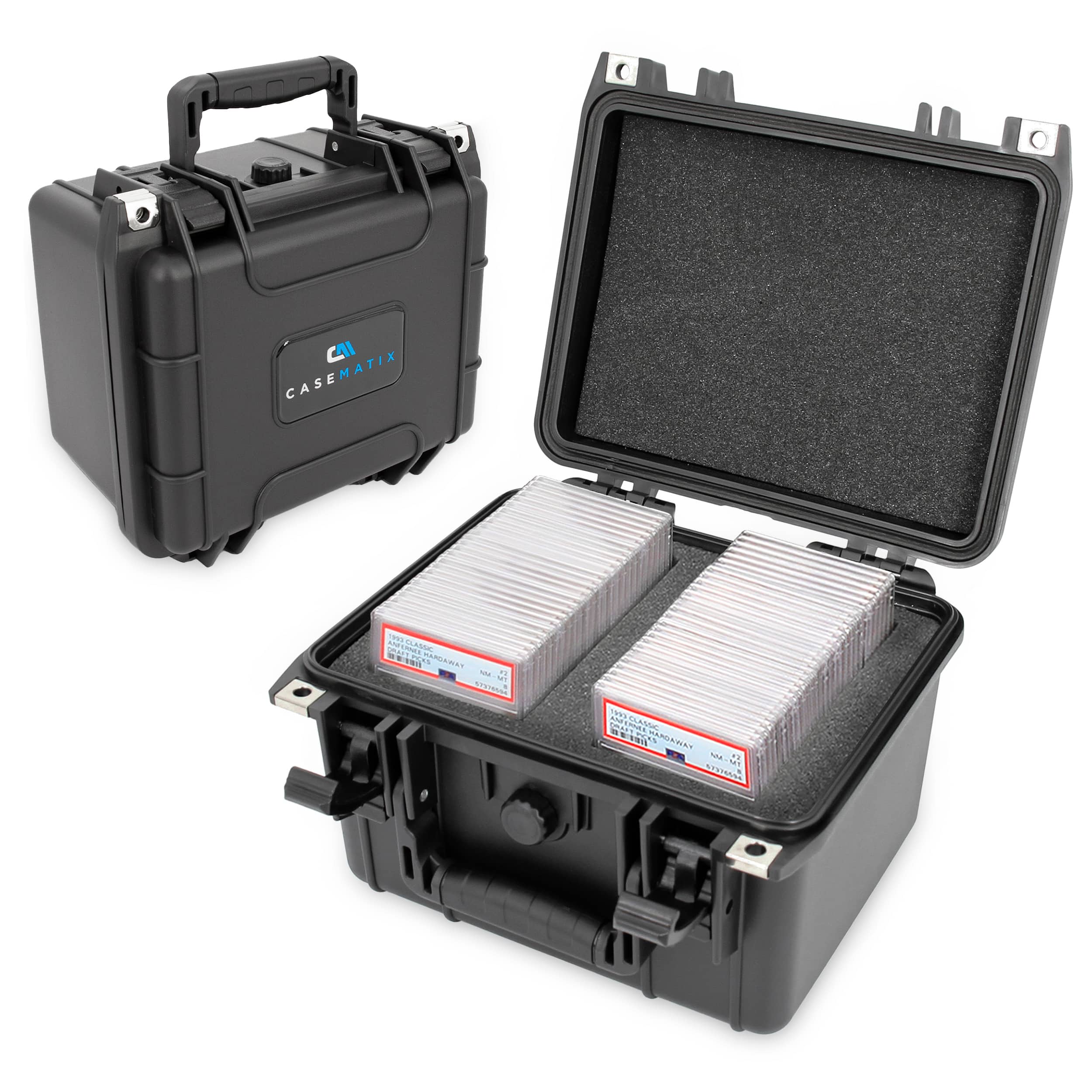 CASEMATIX Waterproof Graded Card Case Holds 40 BGS PSA Slabs